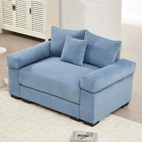 Vista 40 de ODUSE-DAILY Sofá modular de gran tamaño de 117.3 pulgadas, sofás modulares grandes de pana para sala de estar, sofás de 3 plazas, moderno juego