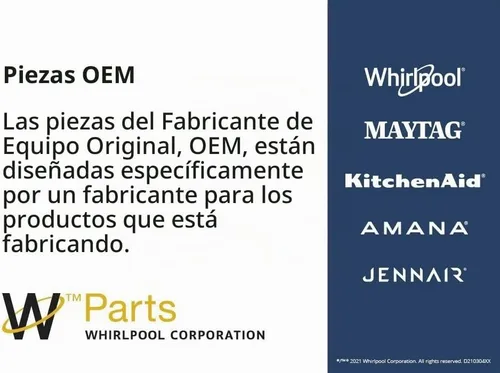 Vista 3 de Whirlpool WP3399849 OEM Secador Fusible Térmico, Blanco
