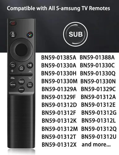 Vista 4 de Reemplazo para mando a distancia de Samsung TV, compatible con todos los televisores inteligentes Samsung Smart TV LED LCD HDTV 3D de marco curvo