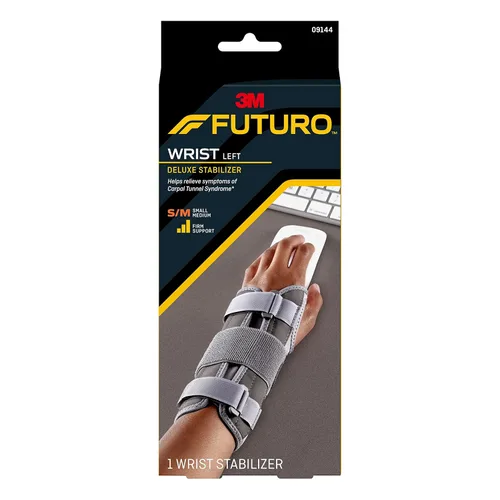Vista 15 de FUTURO Estabilizador de muñeca Deluxe para mano izquierda, S/M (paquete de 2)