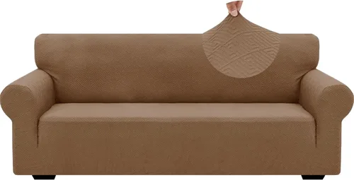 Vista 83 de ZNSAYOTX 1 Funda de silla Jacquard para sala de estar, funda de silla de alta elasticidad con brazos, antideslizante, apta para mascotas, funda