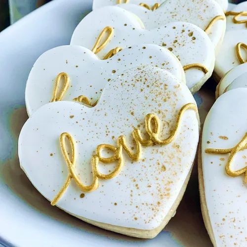 Vista 5 de Juego de 5 cortadores de galletas con forma de corazón para el día de San Valentín, moldes de acero inoxidable para aniversario, novia, compromiso