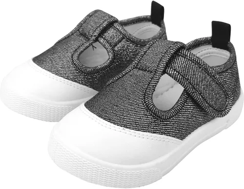 Vista 5 de Zapatillas de lona Mary Jane con correa en T para niñas pequeñas
