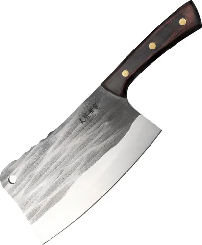 Vista 16 de TJ POP Cuchilla China de Chef, Cuchillo de Acero Inoxidable de 7.5 Pulgadas con Mango Ergonómico, Cuchillo de Cocina Ultra Afilado para Hogar