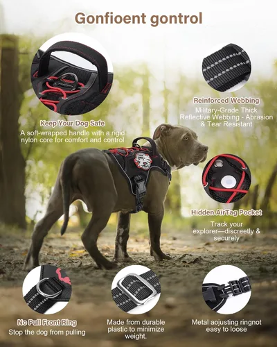 Vista 4 de PETNANNY Arnés táctico para perros