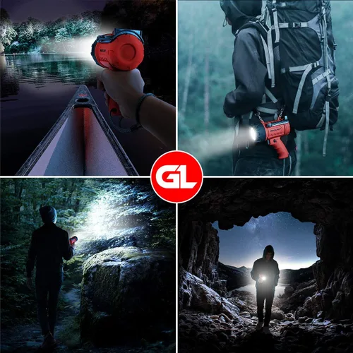 Vista 7 de GearLight - Linterna de proyector LED impermeable Watchman, alta en lúmenes AA para accesorios de campamento al aire libre, equipo de kayak marino