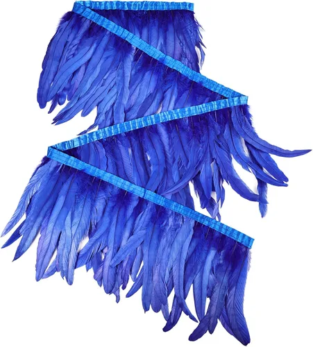 Vista 41 de THARAHT 50 Plumas de Cola de Gallo Naturales de 12-14 Pulgadas (30-35 cm) a Granel para Manualidades, Atadura de Moscas, Boda, Plumas para Fiestas