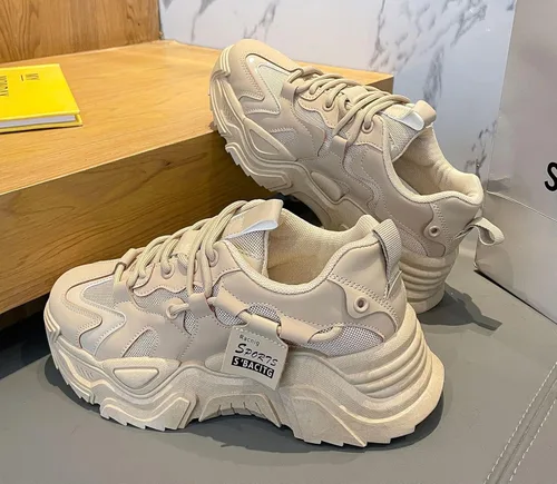 Vista 3 de VAXAV Tenis de plataforma de malla transpirable para mujer, zapatos casuales para correr, caminar, 5.5-8.5