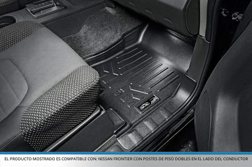 Vista 3 de SMARTLINER Juego de alfombrillas personalizadas de 2 filas compatibles con Nissan Frontier 2005-2021