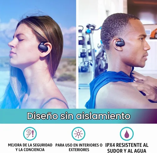 Vista 8 de MEE Audio AirHooks Pro - Auriculares deportivos inalámbricos con Bluetooth, cómodos, resistentes al sudor, sin aislamiento, para entrenamientos