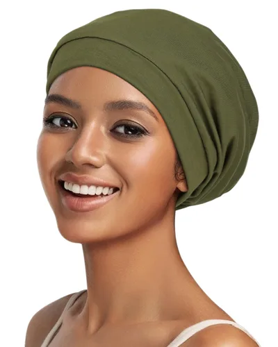 Vista 115 de Alnorm - Gorro con forro de satén y suave banda elástica para hombres y mujeres, talla única Se ajusta a la mayoría