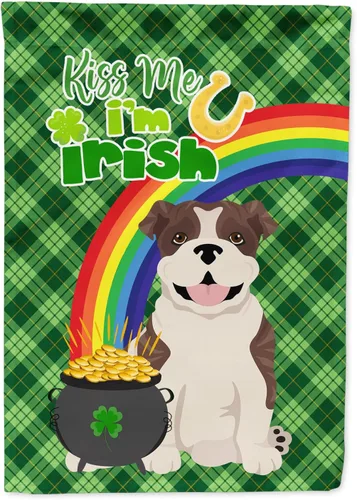 Vista 138 de Caroline's Treasures WDK4731GF - Bandera decorativa para jardín del día de San Patricio, color negro y tostado, Airedale Terrier, para jardín
