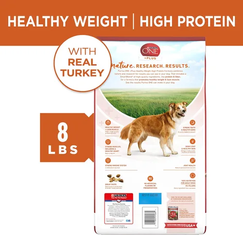 Vista 7 de Purina ONE SmartBlend Natural Peso saludable, fórmula para adulto, alimentos secos para perros y comida húmeda para perros