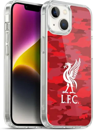 Vista 194 de Head Case Designs Funda de gel con licencia oficial del Liverpool Football Club Away Colourways Crest Camou [protección de grado militar] compatible