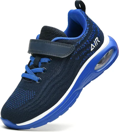 Vista 5 de DNOEKW Tenis deportivos para correr para niñas y niños, ligeros, transpirables, unisex