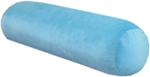 Vista 8 de Almohada redonda de terciopelo suave, cojín de cintura para sofá cama, almohada cilíndrica larga para cuello cervical con funda de almohada lavable