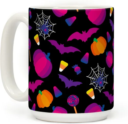 Vista 9 de LookHUMAN Tazas de Halloween Taza de café de Halloween - Tazas de café para decoración ideales para amantes y entusiastas de la decoración - Taza