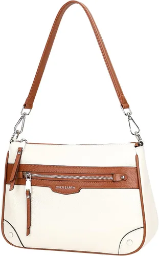 Vista 2 de Over Earth Bolsos cruzados de cuero para mujer, bolsos pequeños tipo hobo para mujer