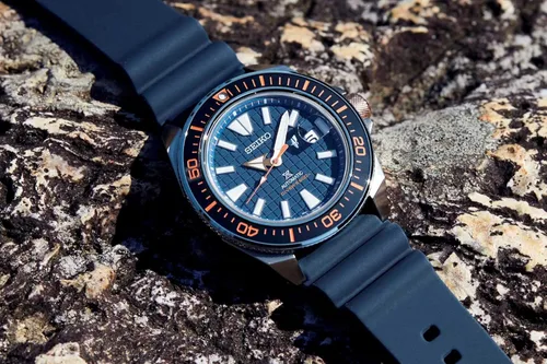 Vista 6 de Seiko Prospex SRPH43K1 - Reloj deportivo automático para buceo de 6562ft Azul Deportes
