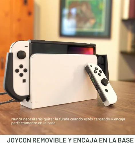 Vista 3 de Mumba Funda acoplable para Nintendo Switch OLED 2021, Blade Series TPU Grip Funda protectora Accesorios compatibles con controlador Joy-Con de 7
