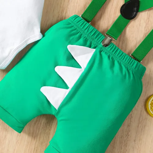 Vista 8 de Conjunto de pantalones y tirantes para bebé niño de un primer cumpleaños