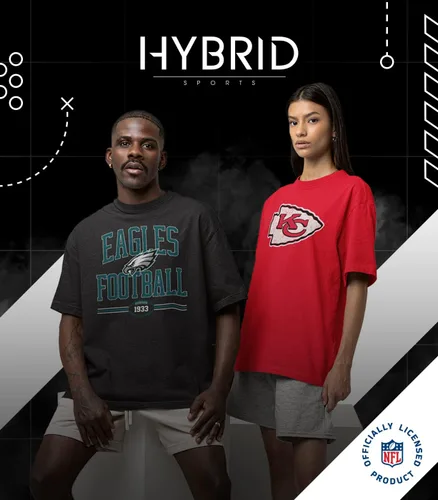 Vista 2 de Hybrid Sports NFL - Buffalo Bills - Established - Camisa de manga larga para hombre y mujer, talla XL, Buffalo Bills, azul rey