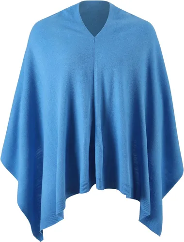 Vista 93 de Fomolom Ponchos para mujer, versátil, ligero, tejido sólido, chal envolvente, bufanda, accesorios para mujer
