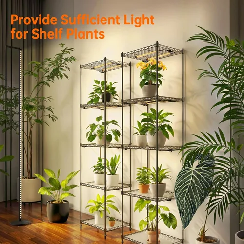 Vista 3 de Bstrip Luz de cultivo de pie para plantas de interior, luz de crecimiento vertical con 3 modos de luz, iluminación amplia y regulable, luces