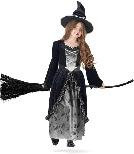 Vista 5 de Morph Costumes Dark Witch Costume Kids Witch Costumes For Girls Costume Witch Outfit Kids Halloween Witch Costumes Girls