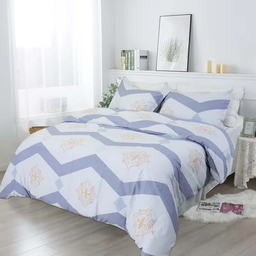 Vista 30 de Helthep Funda de Edredón Floral Tamaño Queen Full, Funda de Edredón de Algodón 100% Lavable Tamaño Full (80" x 90") con 2 Fundas de Almohada