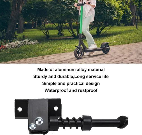 Vista 3 de Soporte de estacionamiento para scooter, estable de aleación de aluminio de 10 pulgadas, soporte de scooter eléctrico resistente para piezas