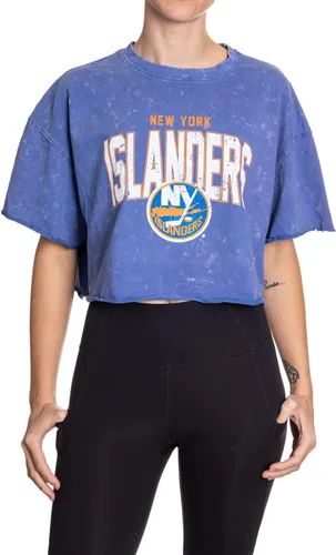 Vista 8 de Calhoun NHL Surf & Skate Camiseta de mujer de corte amplio con hombros caídos y lavado ácido