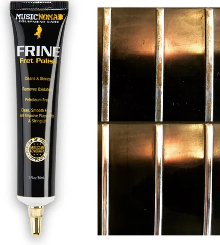Vista 5 de MusicNomad Kit de pulido de trastes FRINE de 5 piezas con protectores de diapasón, pulido, paño (MN124)