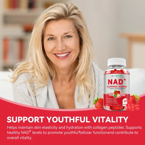Vista 7 de Suplementos de colágeno central de 1500 mg con N AD+ para mujeres y hombres, trans-resveratrol, CoQ10, malato de hidrógeno ribósido de nicotinamida