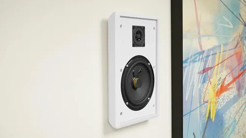 Vista 7 de Rockville 2 RockSlim Blanco Altavoces de Cine en Casa de 13,3 cm, 240w, Montaje en Pared, Altavoces delgados Fáciles 240W Peak, 80W RMS Per Pair