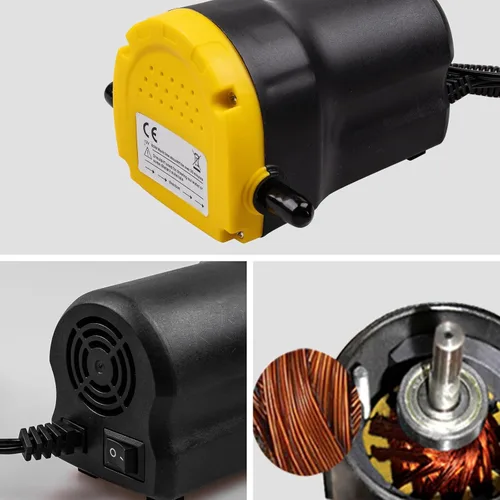Vista 5 de Bomba extractora de aceite de 12V 60W, bomba de cambio de aceite mejorada, bomba extractora de transferencia de líquido diesel de succión