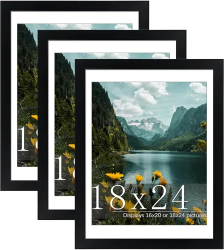 Vista 14 de Picrit Paquete de 3 portarretratos de 20 x 20 pulgadas, póster de 16 x 16 pulgadas con paspartú o de 20 x 20 pulgadas sin paspartú para montaje