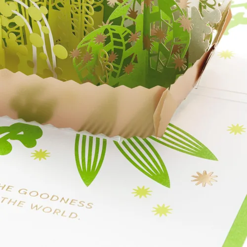 Vista 6 de Hallmark Signature Paper Wonder - Tarjeta de agradecimiento emergente, suculentas, tarjeta del día de enfermeras, agradecimiento al profesor, regalo