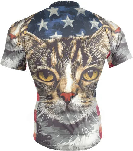 Vista 5 de Camiseta de ciclismo de manga corta para hombre Multi-Color 1