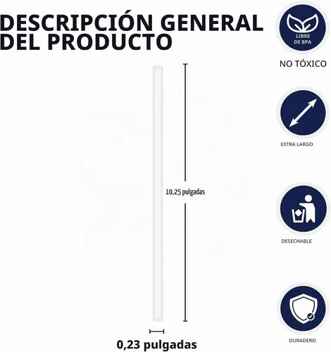 Vista 2 de Party Essentials Pajitas desechables de plástico, 10.25 pulgadas gigantes/300 unidades, envueltas individualmente, transparentes 10.25" envuelto