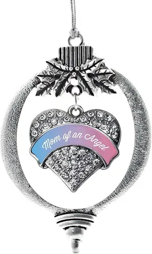 Vista 147 de Inspired Silver - Adorno con dije de hermana gemela - Adornos navideños de plata con circonitas cúbicas