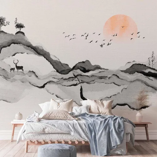 Vista 5 de artgeist Mural de pared Acuarela 79 x 55 pulgadas - Papel pintado no tejido de vellón Decoración de pared Impresión fotográfica Diseño de imagen