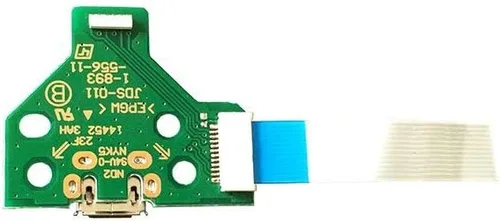 Vista 4 de Tablero del zócalo del puerto de carga USB de 12 pines con el cable de cinta de la flexión para el controlador Sony PS4
