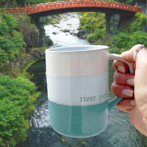 Vista 7 de Pavilion River People - Taza de cerámica de 18 onzas para hombre, canoa, aguamarina