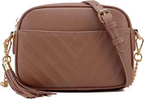 Vista 15 de lola mae Bolso bandolera acolchado, bolso de hombro de diseño moderno Shoulder Purse