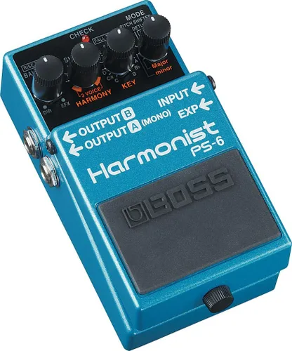 Vista 2 de BOSS Pedal de guitarra Harmonist (PS-6), azul