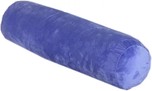 Vista 10 de Almohada redonda de terciopelo suave, cojín de cintura para sofá cama, almohada cilíndrica larga para cuello cervical con funda de almohada lavable