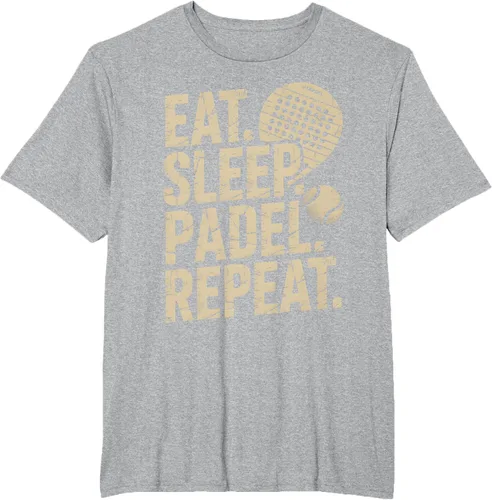 Vista 80 de Camiseta Eat Sleep Padel Repeat Padel Jugador de Tenis