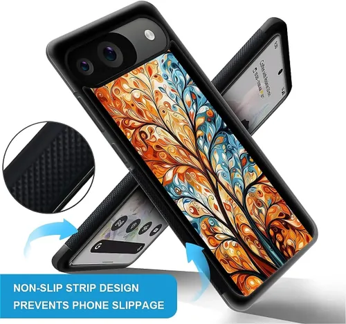 Vista 84 de Compatible con Google Pixel 4A 5G Mobile Case Creative Acrylic Panel trasero Silicona Protección Grip especialmente diseñado para Google Pixel 4A 5G