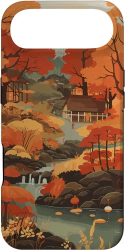 Vista 27 de Tema de otoño y coloridas hojas y árboles de otoño, colores de otoño para iPhone 16
